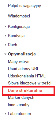 Błędy w danych strukturalnych - Narzędzia Google